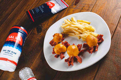 Receta de Salchipulpos y papas a la francesa
