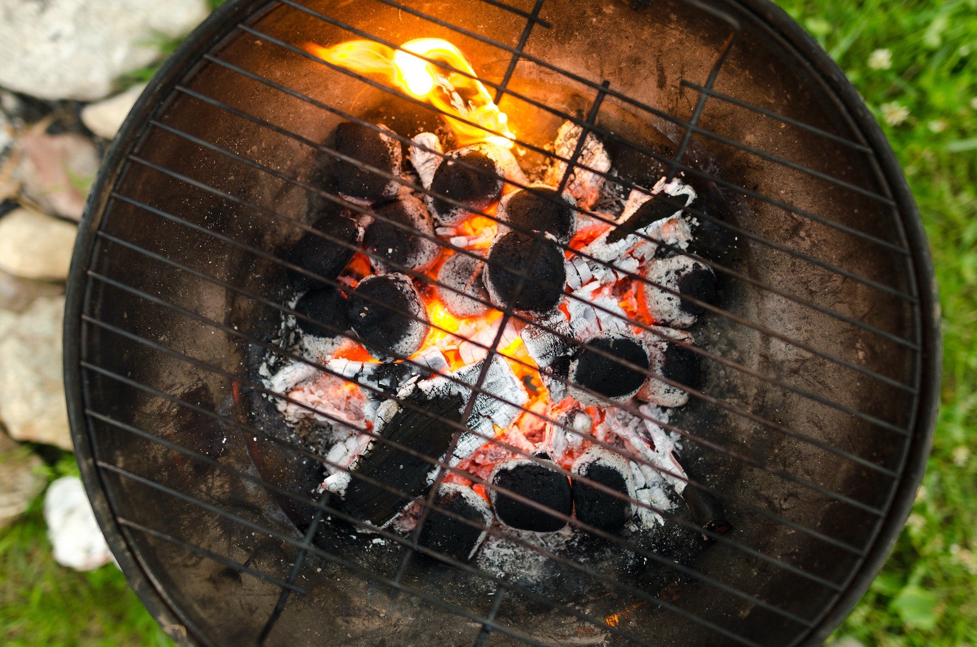 Grill para Cocinar en Brasero Gas Rectangular - Mejores chimeneas