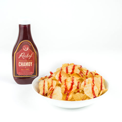 Caja salsa chamoy rochef gourmet 350 ml 12 unidades - COMERCIAL ROCHE