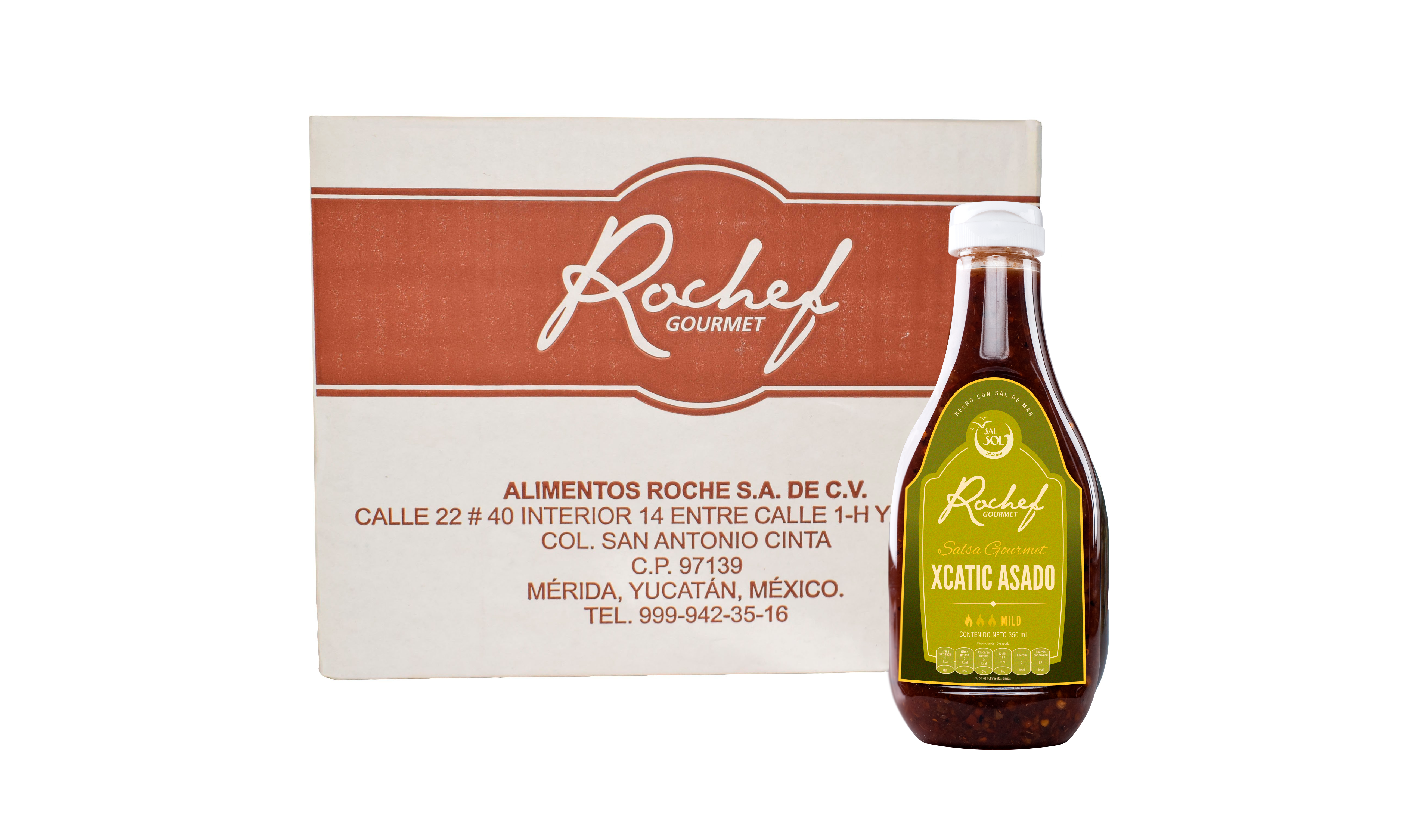 Caja salsa xcatic Rochef gourmet 350ml 12 unidades
