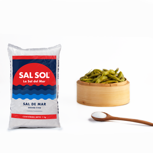 Sal sol bolsa grano fino 1 kg yodada fluorurada - COMERCIAL ROCHE