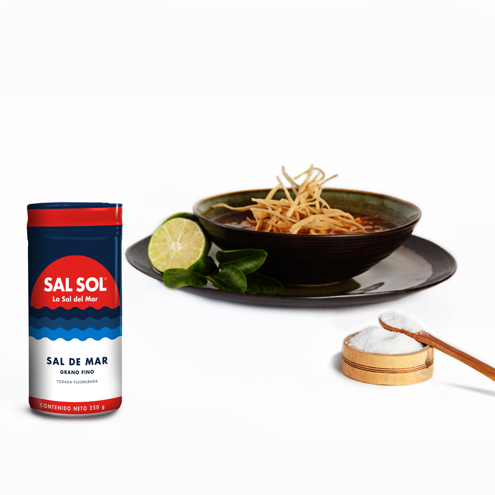 Sal sol bote grano fino 250 gr yodada fluorurada - COMERCIAL ROCHE