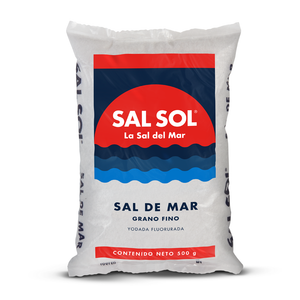 Master sal sol bolsa grano fino 500 gr yodada fluorurada 20 unidades - COMERCIAL ROCHE