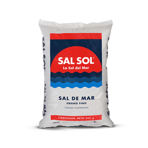 Sal sol bolsa grano fino 500 gr yodada fluorurada - COMERCIAL ROCHE