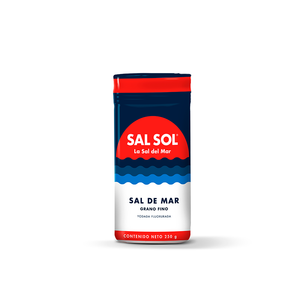 Sal sol bote grano fino 250 gr yodada fluorurada - COMERCIAL ROCHE