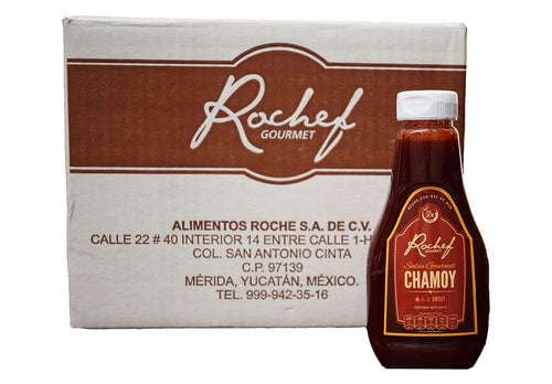 Caja salsa chamoy rochef gourmet 250 ml 12 unidades - COMERCIAL ROCHE