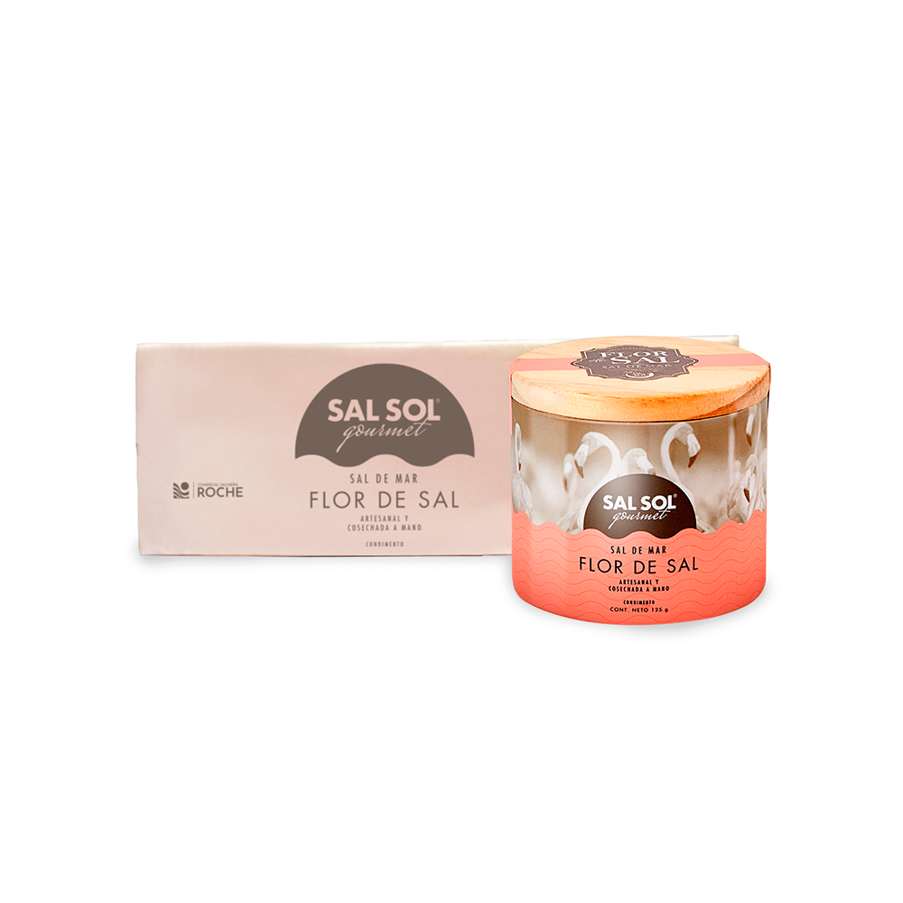 Caja flor de sal, sal sol 125 gr. 6 unidades - COMERCIAL ROCHE