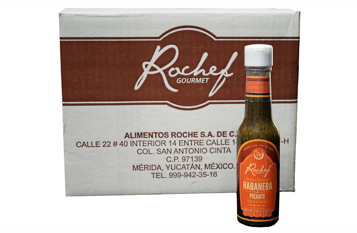 Caja salsa habanera picante 148 ml 24 unidades - COMERCIAL ROCHE